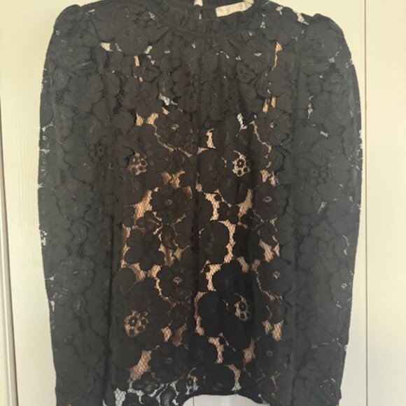 WAYF Erika Puff-Sleeve Lace Top, Size Medium - Like New Condition - Picture 10 of 10